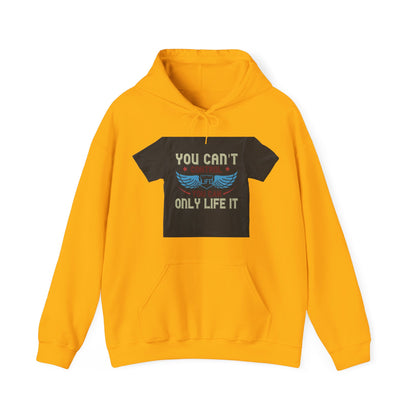 you can't control life you can only life it — Unisex Heavy Blend Hoodie (G18500)