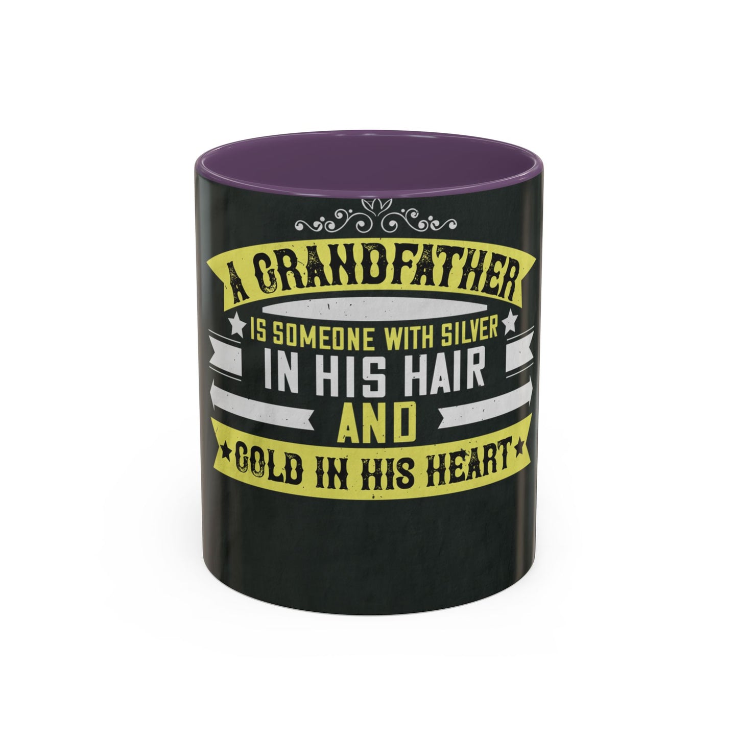 A grandfather is someone with silver-02 — Accent Mug 11/15oz