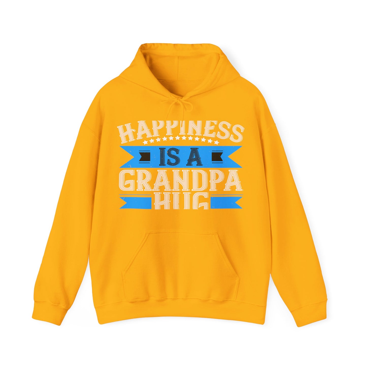 Happiness is a grandpa hug-01 — Unisex Heavy Blend Hoodie (G18500)