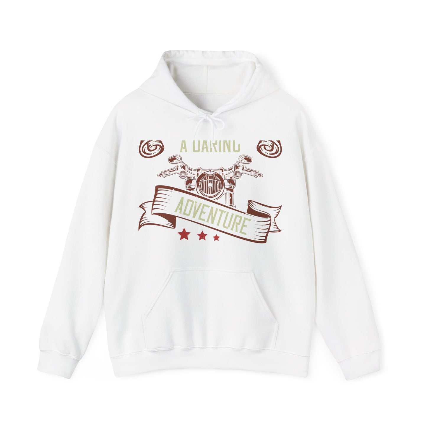 life is either a daring adventure or nothing-01 — Unisex Heavy Blend Hoodie (G18500)