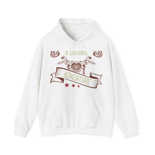 life is either a daring adventure or nothing-01 — Unisex Heavy Blend Hoodie (G18500)