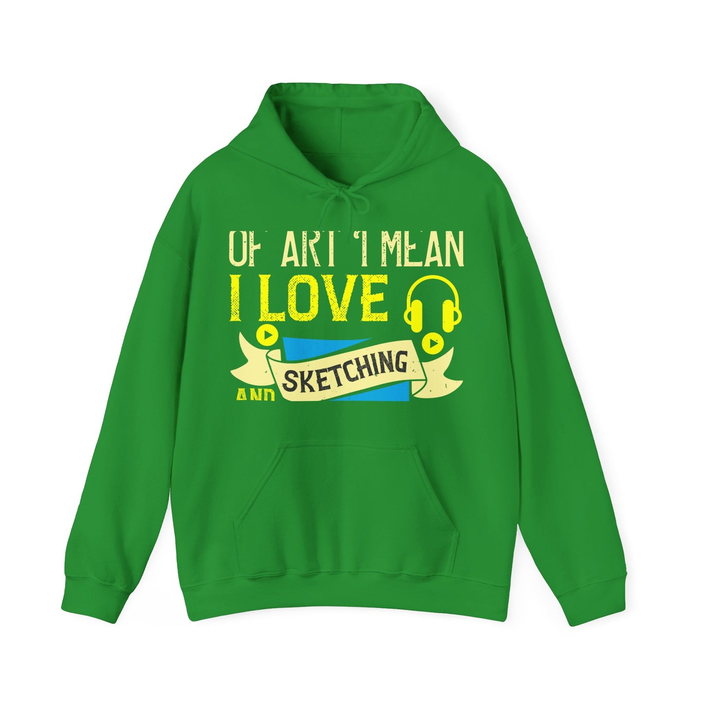 I love all kinds of art. I mean, I love sketching and acting and music-01 — Unisex Heavy Blend Hoodie (G18500)