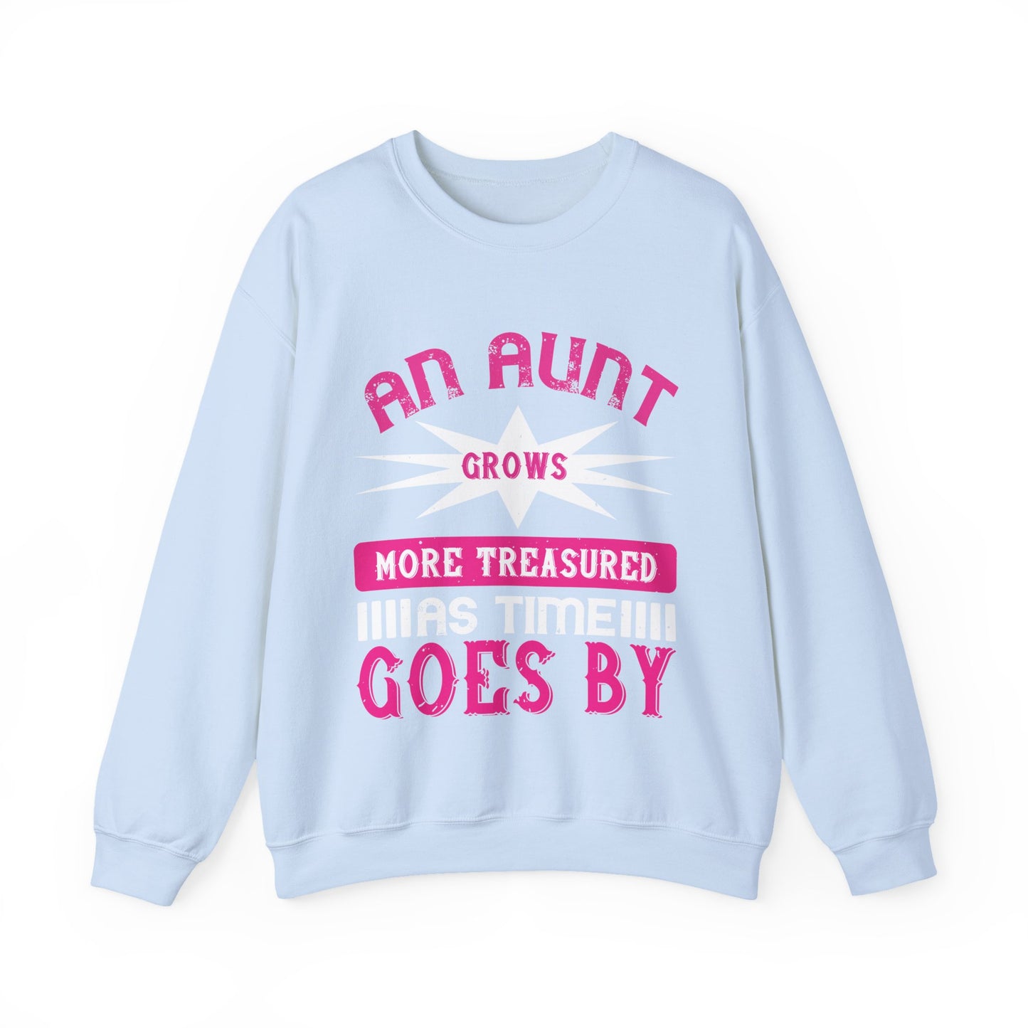 An aunt grows more treasured as time goes by-01 — Unisex Heavy Blend Crewneck (G18000)