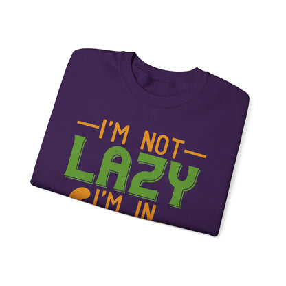iΓÇÖm not lazy iΓÇÖm in quarantine-01 — Unisex Heavy Blend Crewneck (G18000)