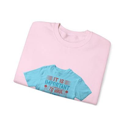 It's important to have quiet time and isolation — Unisex Heavy Blend Crewneck (G18000)