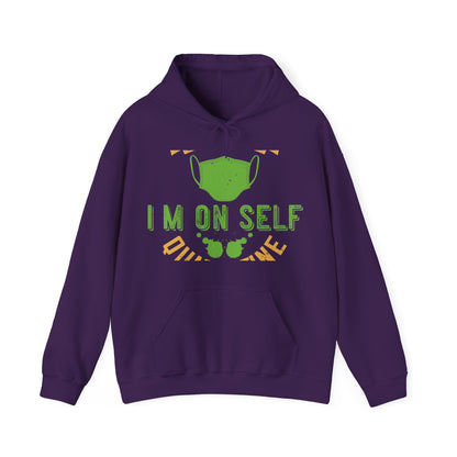 back off i'm on self quarantine-01 — Unisex Heavy Blend Hoodie (G18500)