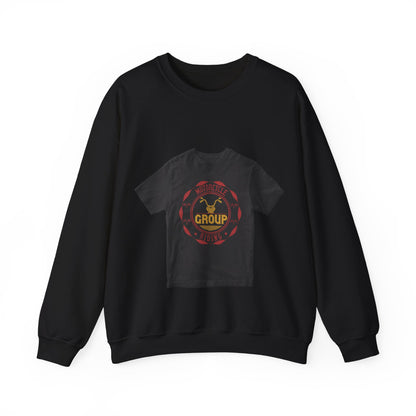 motorcycle group riding — Unisex Heavy Blend Crewneck (G18000)