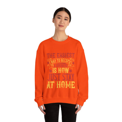 The easiest way to become a superhero is NOW! Just Stay At Home-01 — Unisex Heavy Blend Crewneck (G18000)