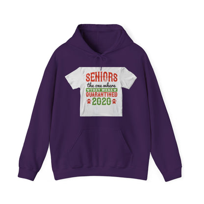 seniors the one where they were quarantined 2020 — Unisex Heavy Blend Hoodie (G18500)