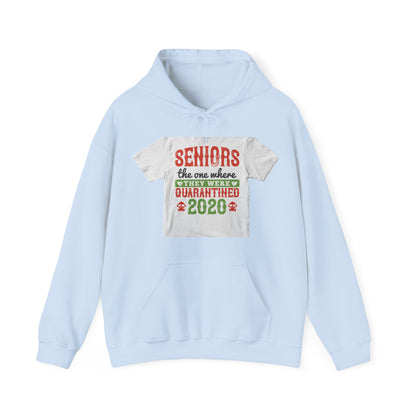 seniors the one where they were quarantined 2020 — Unisex Heavy Blend Hoodie (G18500)