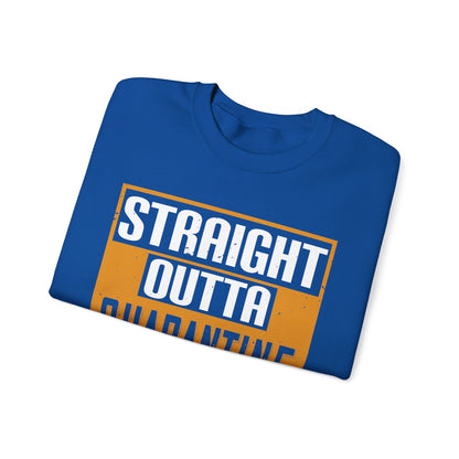 straight outta quarantine class of 2020-01 — Unisex Heavy Blend Crewneck (G18000)
