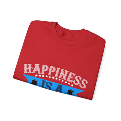 Happiness is a grandpa hug-01 — Unisex Heavy Blend Crewneck (G18000)