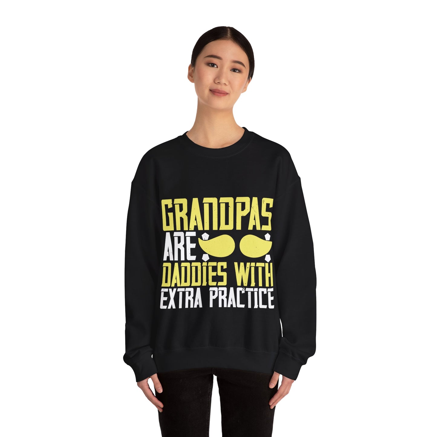 Grandpas are daddies with extra practice-02 — Unisex Heavy Blend Crewneck (G18000)