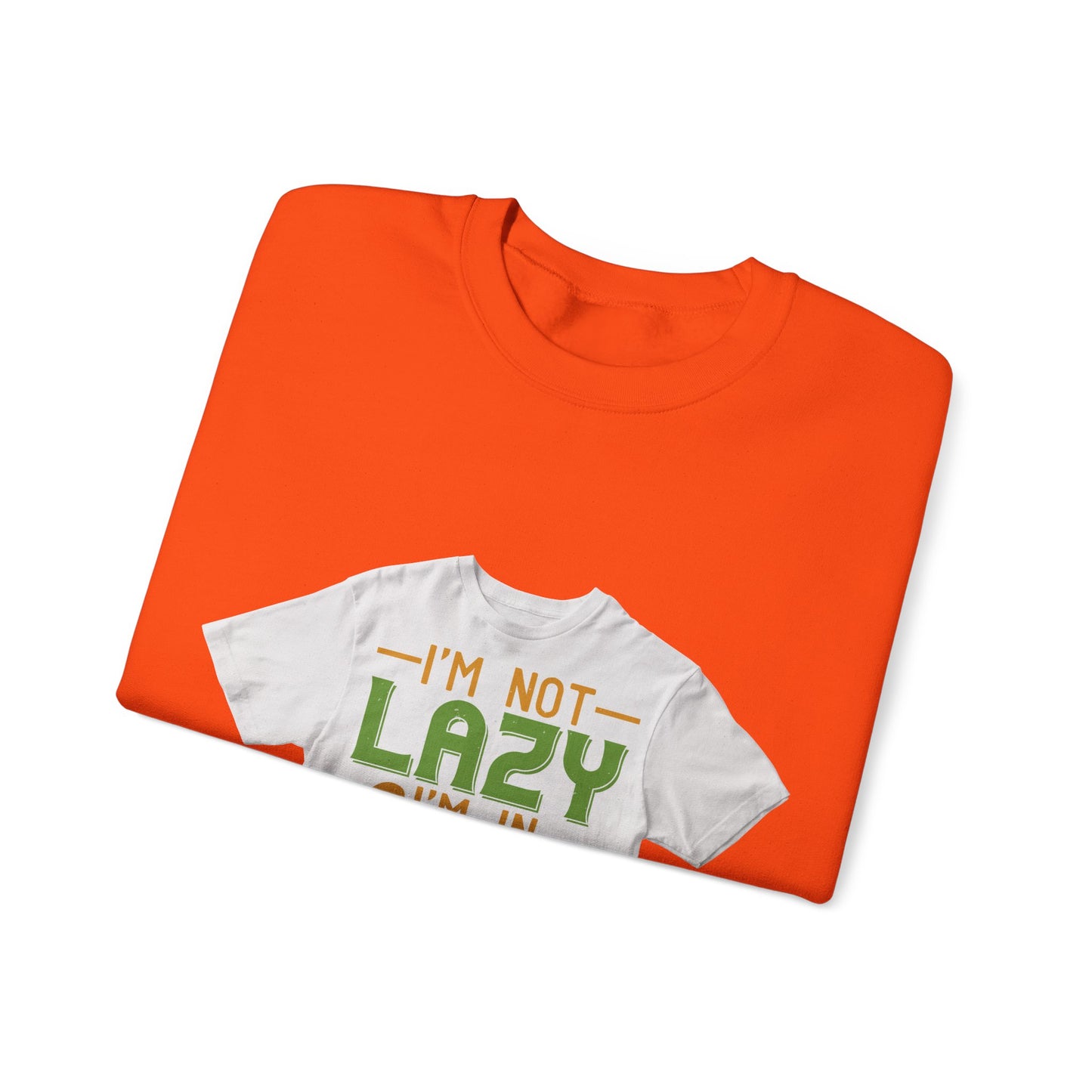 iΓÇÖm not lazy iΓÇÖm in quarantine — Unisex Heavy Blend Crewneck (G18000)