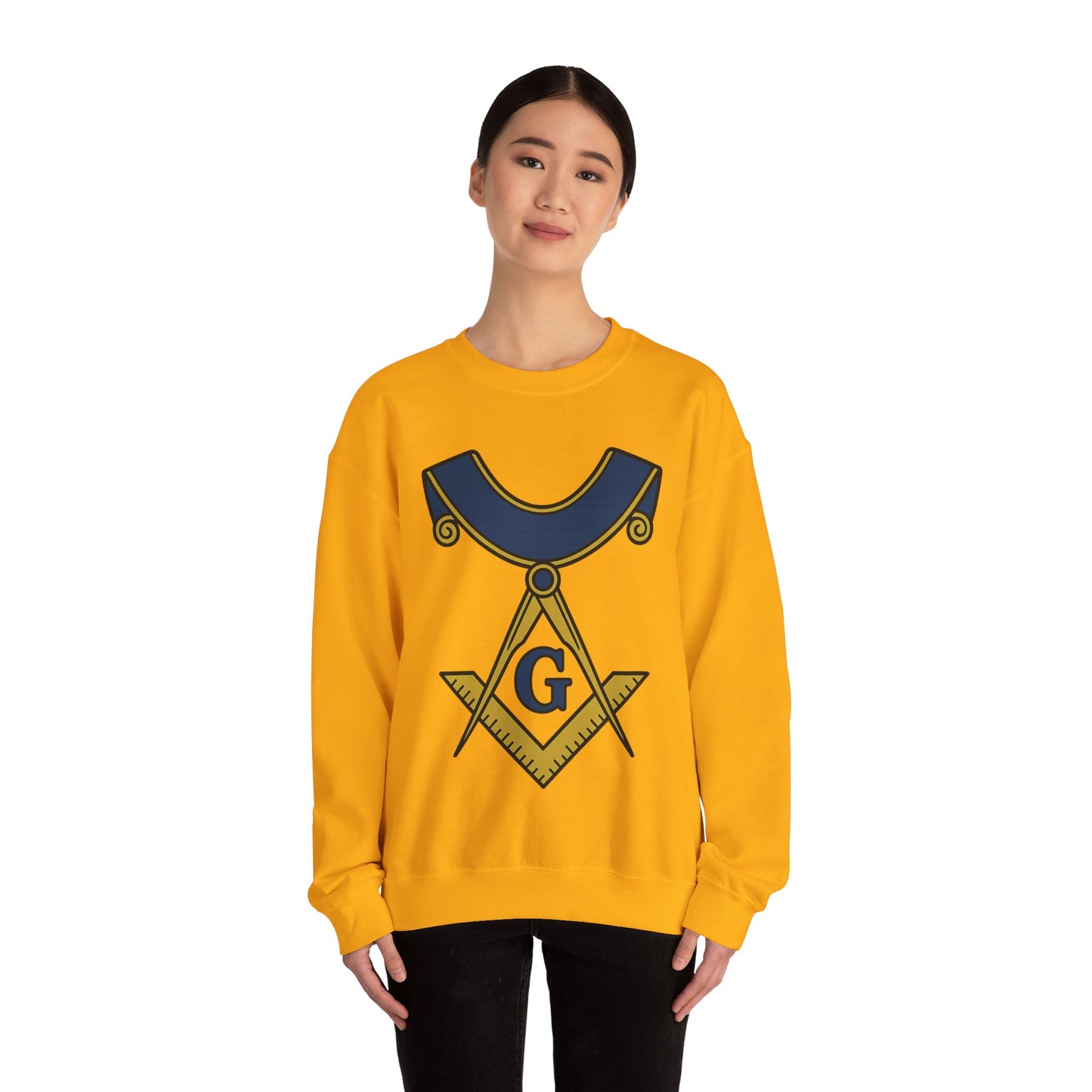 square and compass — Unisex Heavy Blend Crewneck (G18000)