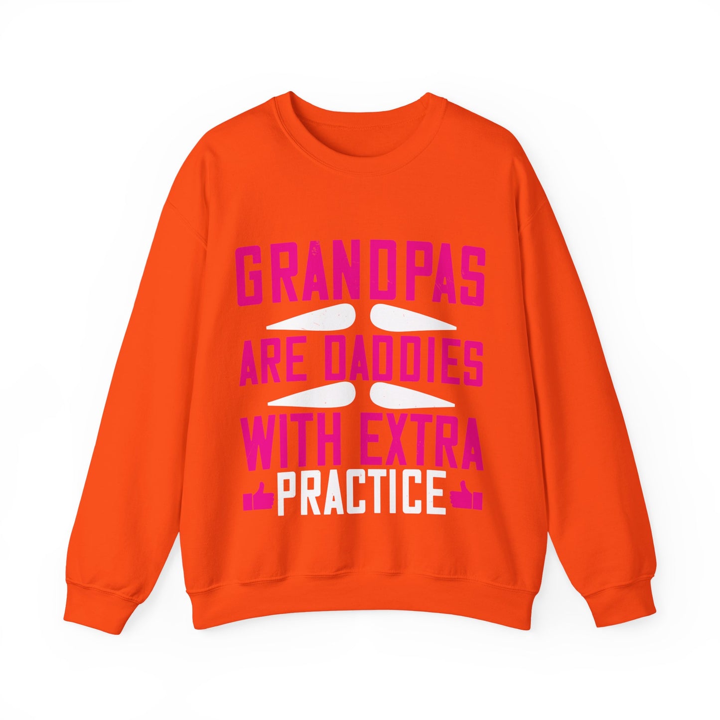 Grandpas are daddies with extra practice-01 — Unisex Heavy Blend Crewneck (G18000)