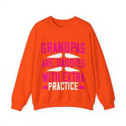 Grandpas are daddies with extra practice-01 — Unisex Heavy Blend Crewneck (G18000)