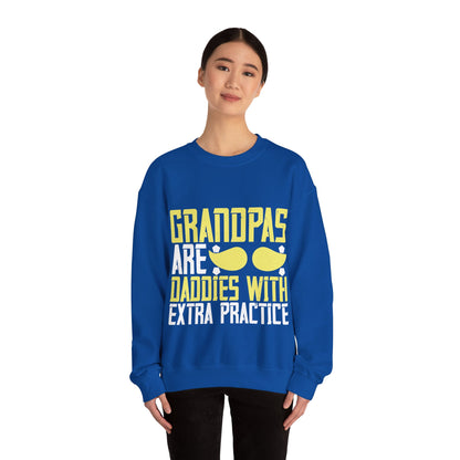 Grandpas are daddies with extra practice-02 — Unisex Heavy Blend Crewneck (G18000)