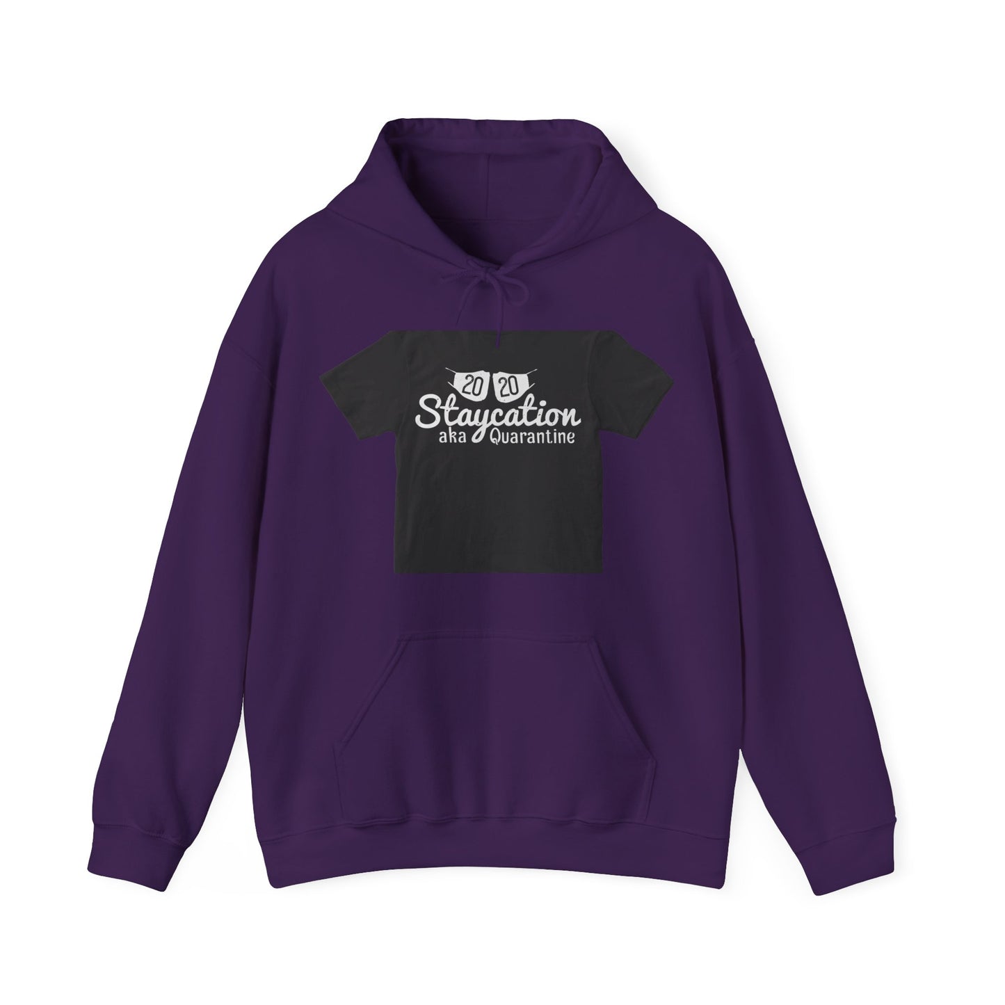 2020 staycation aka quarantine — Unisex Heavy Blend Hoodie (G18500)