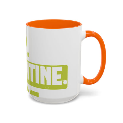 eat sleep quarantine repeat-01 — Accent Mug 11/15oz