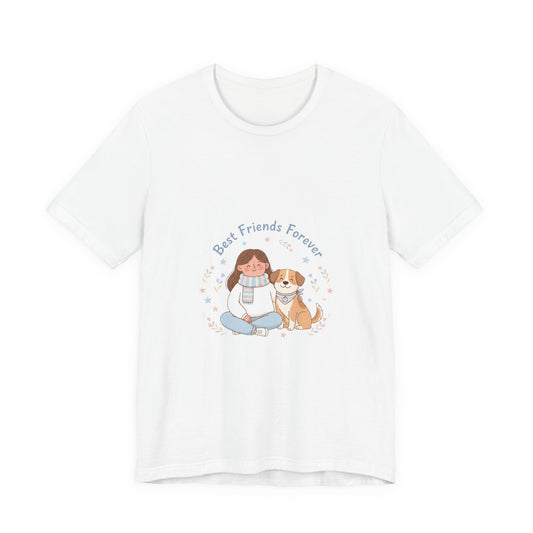 Best Friends Forever Tee | Pet Owner Matching, Paw Print Design