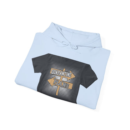 quarantine plans — Unisex Heavy Blend Hoodie (G18500)
