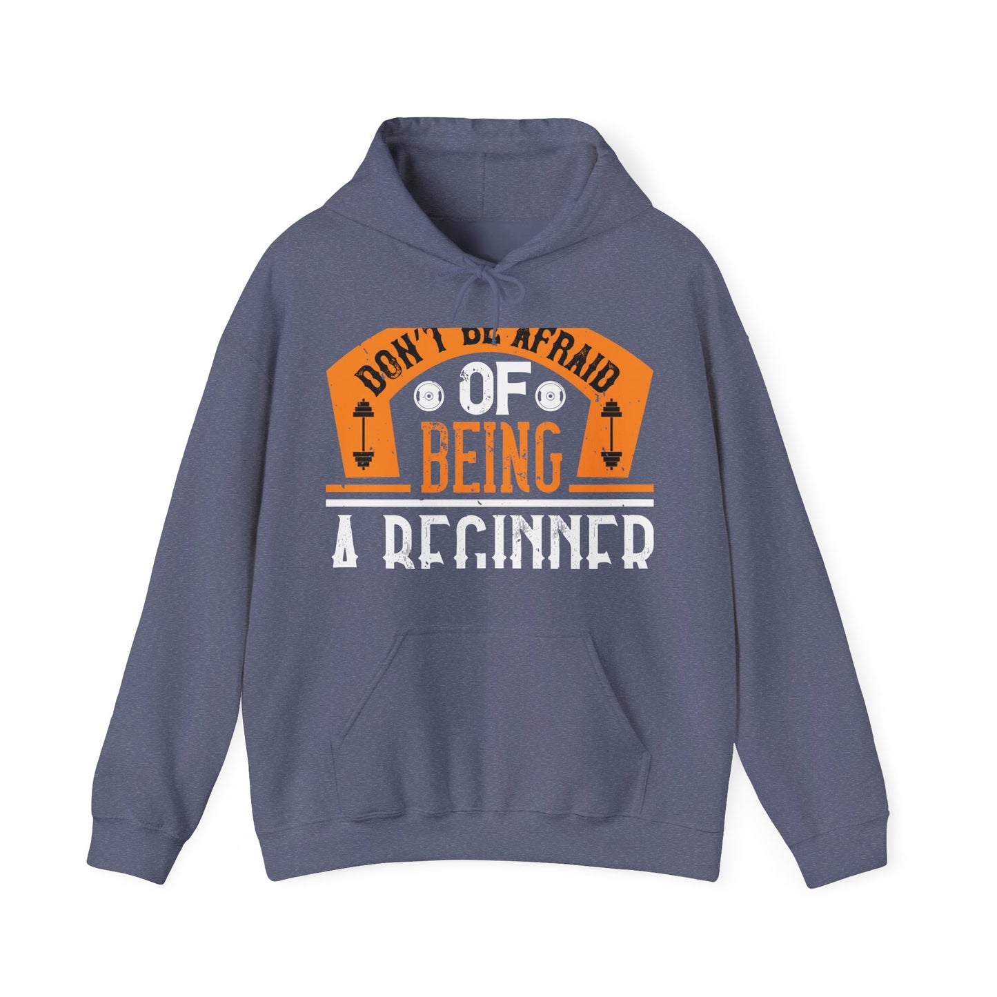 DonΓÇÖt be afraid of being a beginner-01 — Unisex Heavy Blend Hoodie (G18500)
