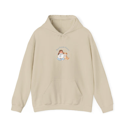 Pet Mom Illustration Hoodie | pet owner matching, paw print design