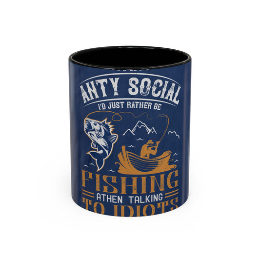 im not ANTY SOCIAL — Accent Mug 11/15oz