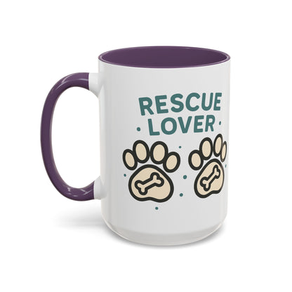 Rescue Lover Coffee Mug, Pet Owner Gift, Animal Rescue Merchandise, Dog Lover Cup, Rescue Pet Appreciation