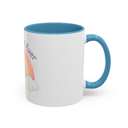 Best Aunt Ever Rainbow Coffee Mug, Gift for Aunts, 11oz, 15oz, Cute Mug, Birthday Gift, Unique Coffee Cup