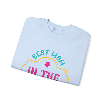 best mom in the galaxy-01 — Unisex Heavy Blend Crewneck (G18000)