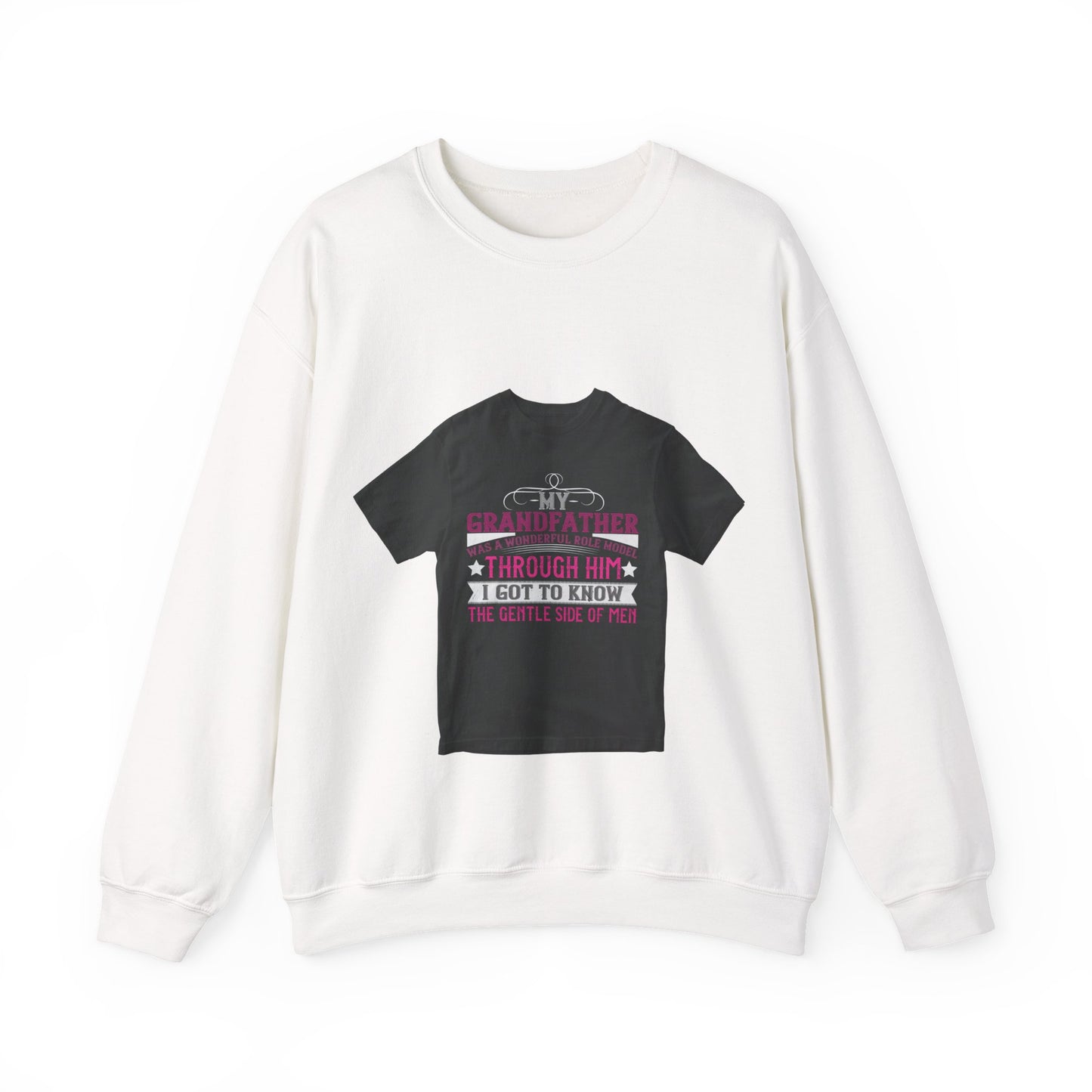 My grandfather was a wonderful role model-01 — Unisex Heavy Blend Crewneck (G18000)