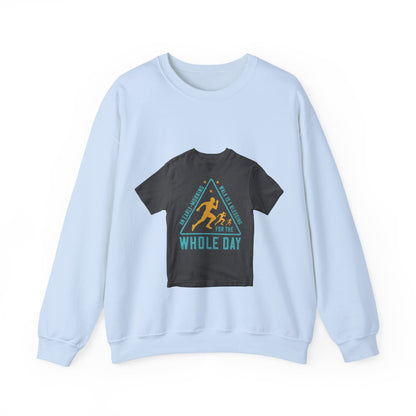 An early-morning walk is a blessing for the whole day-0 — Unisex Heavy Blend Crewneck (G18000)