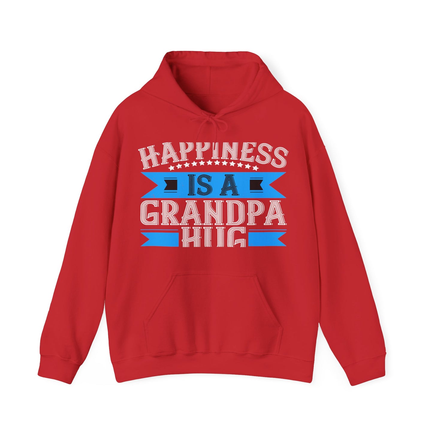 Happiness is a grandpa hug-01 — Unisex Heavy Blend Hoodie (G18500)