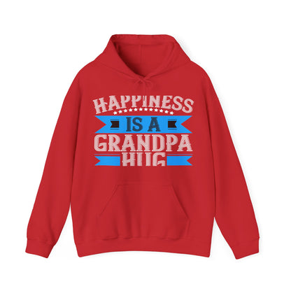 Happiness is a grandpa hug-01 — Unisex Heavy Blend Hoodie (G18500)