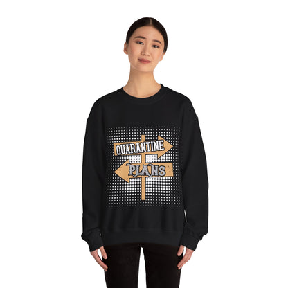 quarantine plans-01 — Unisex Heavy Blend Crewneck (G18000)