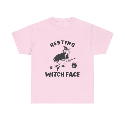 Resting Witch Face Halloween T-Shirt - Funny Witch Tee