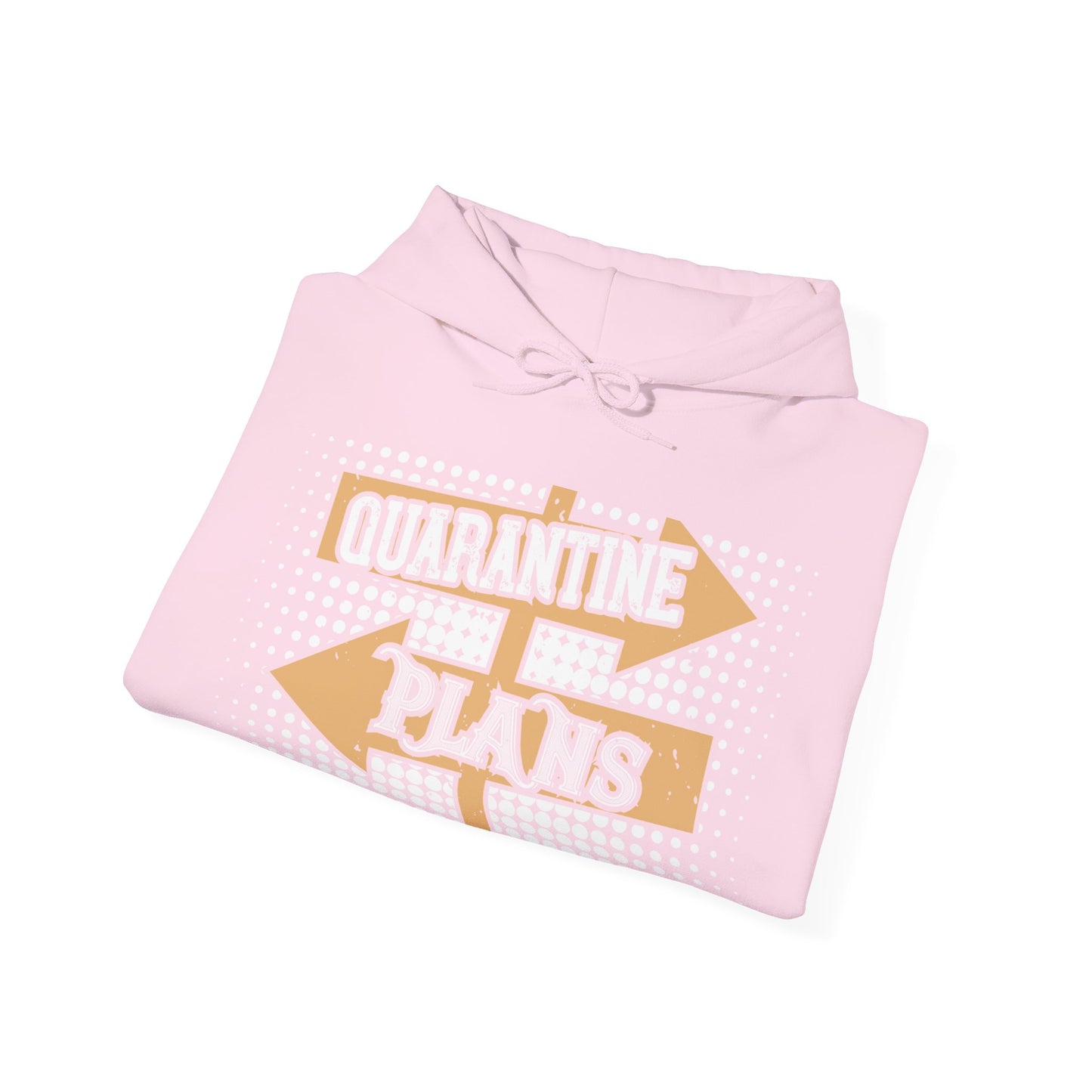 quarantine plans-01 — Unisex Heavy Blend Hoodie (G18500)