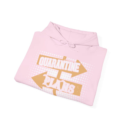 quarantine plans-01 — Unisex Heavy Blend Hoodie (G18500)