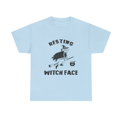 Resting Witch Face Halloween T-Shirt - Funny Witch Tee