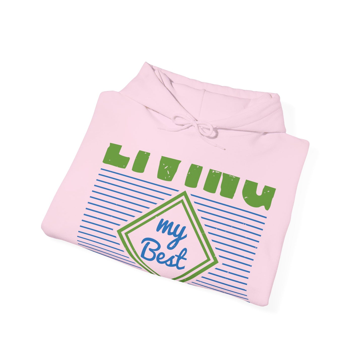 living my best quarantine-01 — Unisex Heavy Blend Hoodie (G18500)