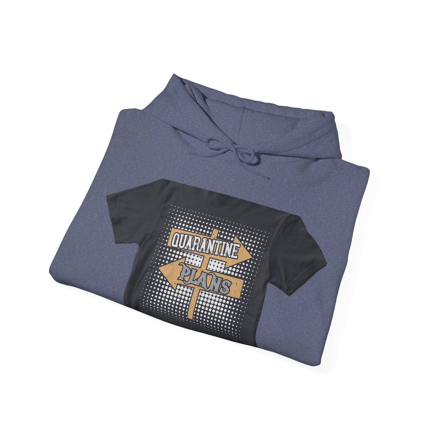 quarantine plans — Unisex Heavy Blend Hoodie (G18500)