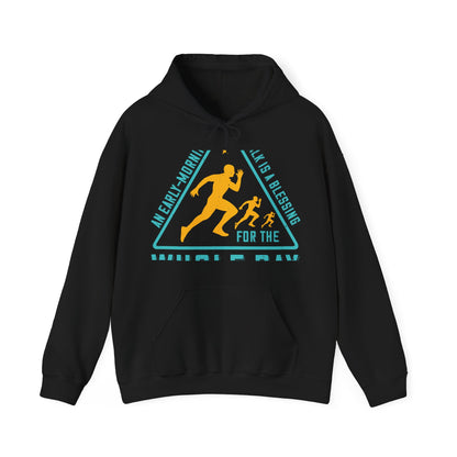 An early-morning walk is a blessing for the whole day-01 — Unisex Heavy Blend Hoodie (G18500)