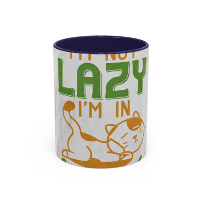 iΓÇÖm not lazy iΓÇÖm in quarantine — Accent Mug 11/15oz