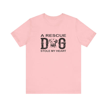 A Rescue Dog Stole My Heart T-shirt, Dog Tshirt, Pet Shirt, Unisex Shirt, Crewneck Shirt, Short Sleeve Tee, Gift for Him, Gift for Her