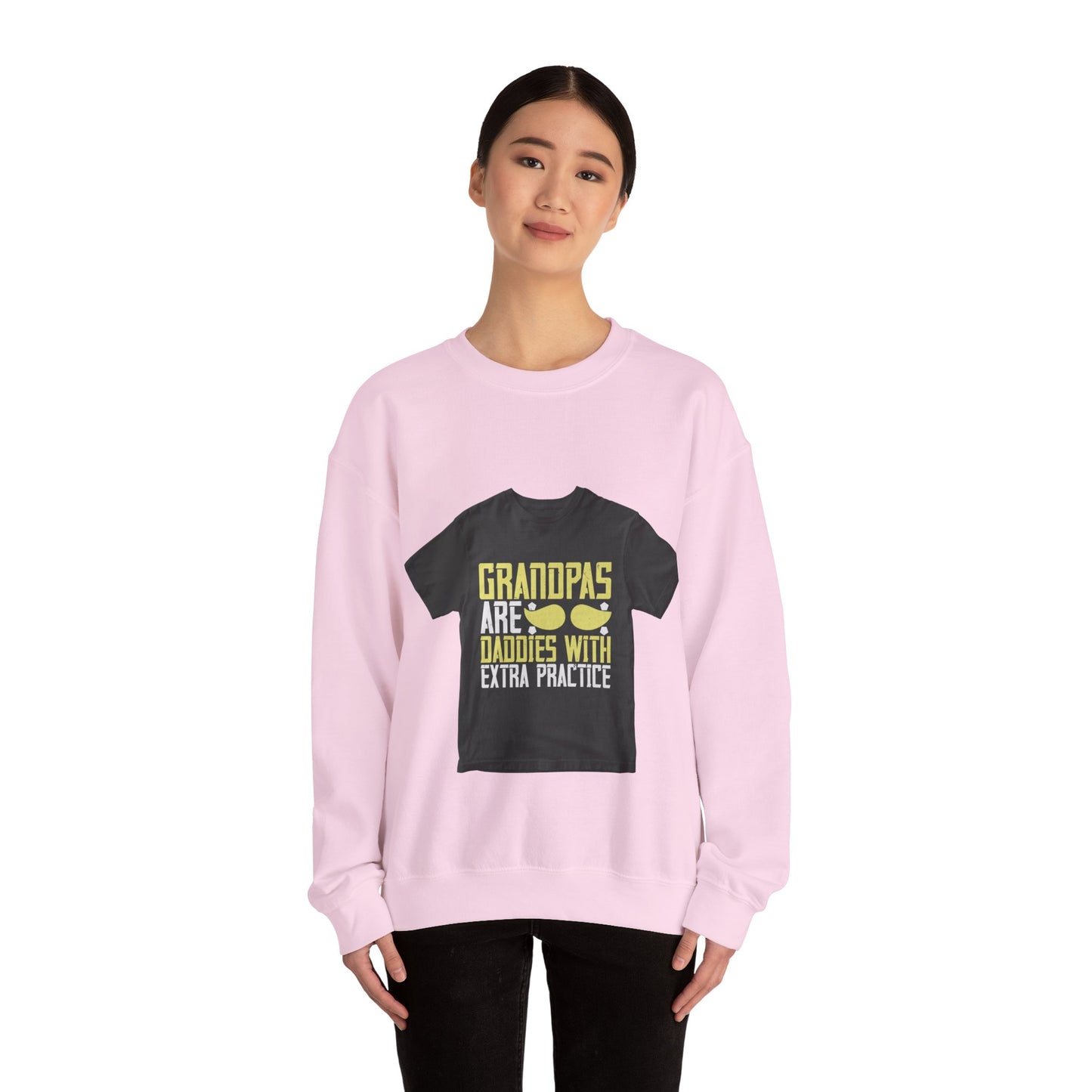 Grandpas are daddies with extra practice-2 — Unisex Heavy Blend Crewneck (G18000)