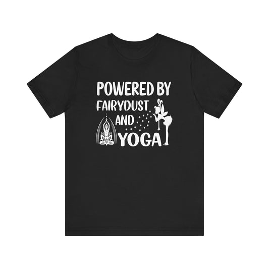 Powered By Fairydust T-shirt, Yoga Tshirt, Meditation Shirt, Unisex Shirt, Crewneck Shirt, Short Sleeve Tee, Gift for Him, Gift for Her