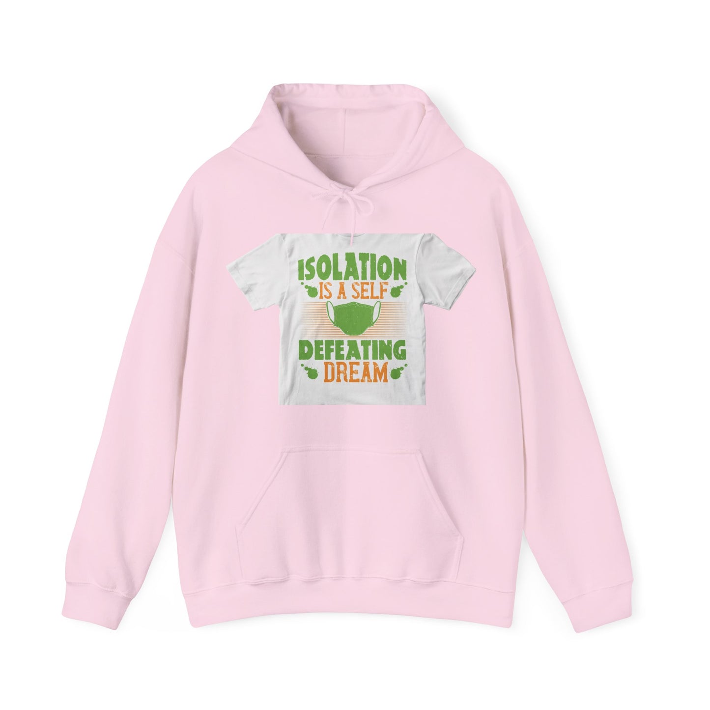 Isolation is a self-defeating dream — Unisex Heavy Blend Hoodie (G18500)