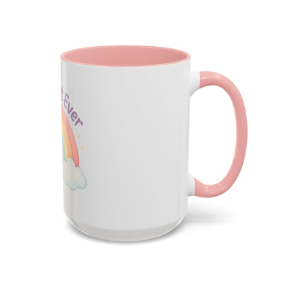 Best Aunt Ever Rainbow Coffee Mug, Gift for Aunts, 11oz, 15oz, Cute Mug, Birthday Gift, Unique Coffee Cup
